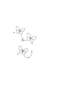 Tattoo template of a constellation butterfly design with stardust trails